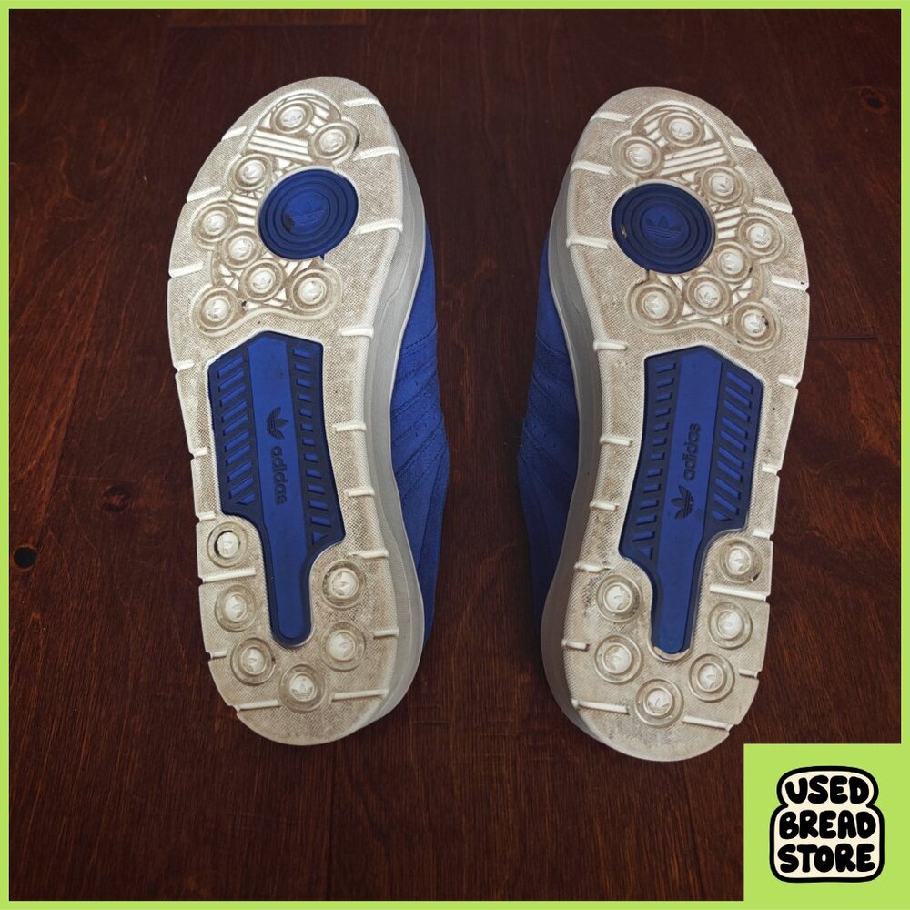 9.5 Adidas Rivalry Mule Women Sneakers Shoes Nubuck Leather Blue & White IH2871 - Picture 7 of 8